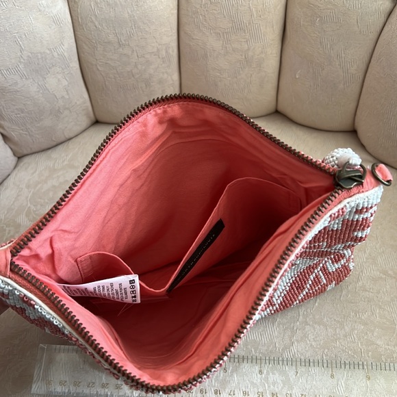 Anthropologie Augusta Beaded Clutch with zipper and tassel - Picture 11 of 12